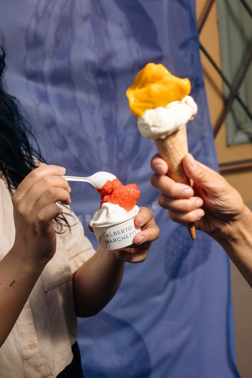 Coni e coppette della Gelateria Alberto Marchetti